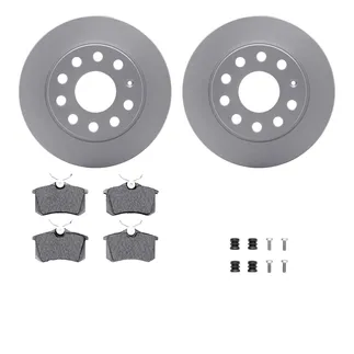 R1 Concepts WDUH1-74136 Carbon Series Brake Rotors W/ 5000 Oep Brake Pads & Hdw